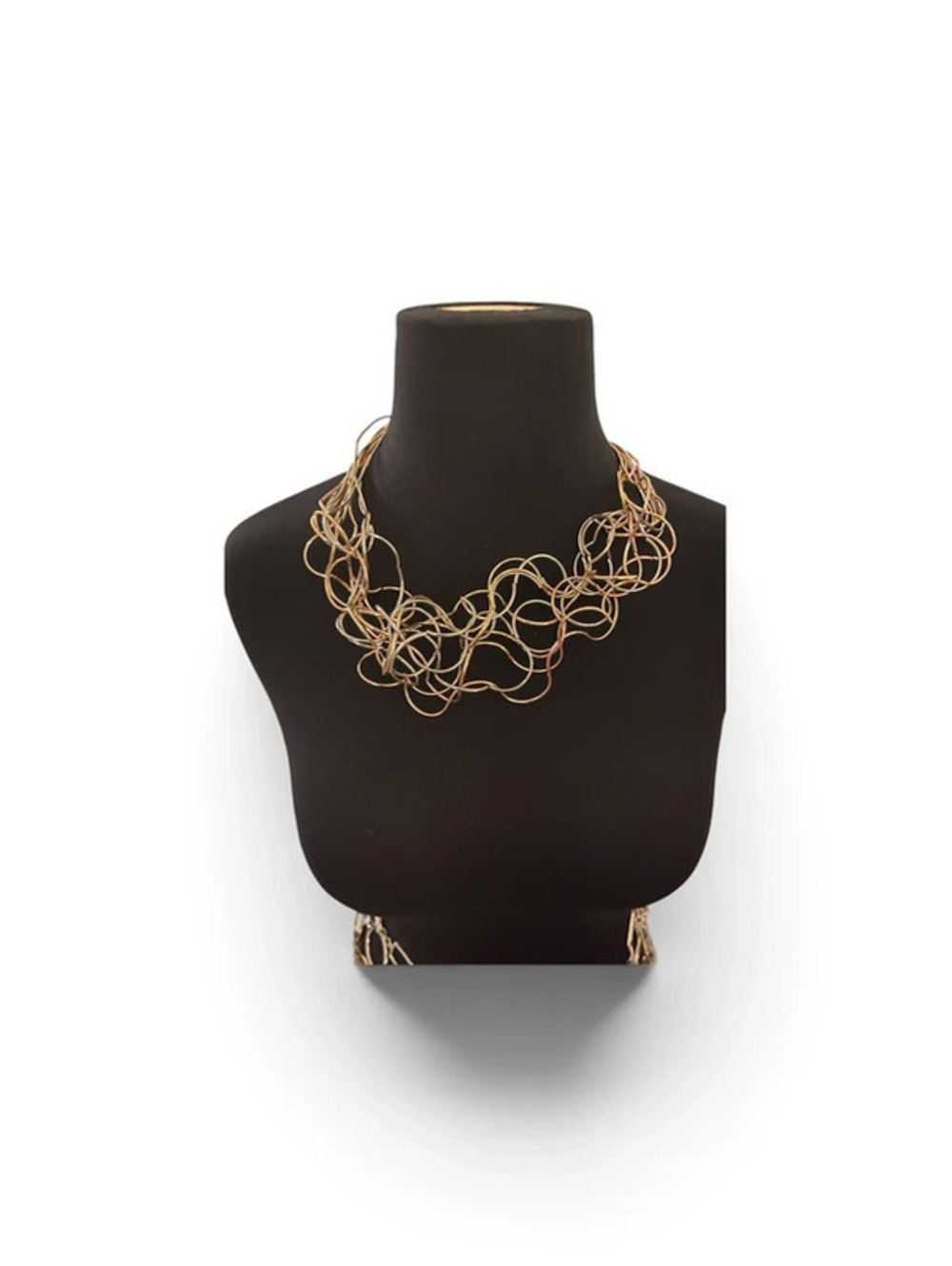 Multi-Color Abstract Loop Necklace - Picture 2 of 6